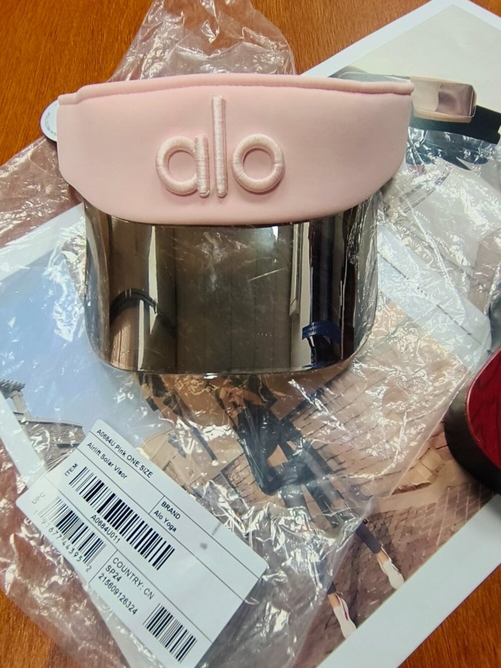 Alo Yoga🌞Solar Visor Hat Pink Tennis Golf Cap Brand New - Adjustable🌸 - Picture 1 of 5